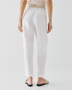 ACCESS - Turn Up Pants - Off White