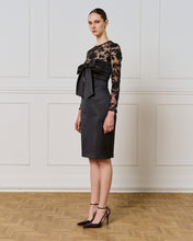 Load image into Gallery viewer, ACCESS - Lace Top with Bow - Black
