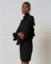 Load image into Gallery viewer, ACCESS - Backless Mini Dress with Ruffles - Black
