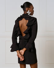 Load image into Gallery viewer, ACCESS - Backless Mini Dress with Ruffles - Black
