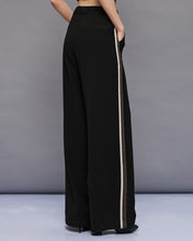 Load image into Gallery viewer, ACCESS - Lurex Pants with Side Stripe - Black
