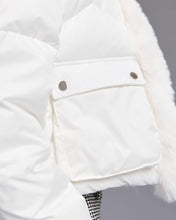 Load image into Gallery viewer, ACCESS - Puffa Jacket with Faux Fur - White
