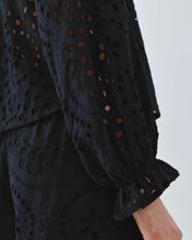 Load image into Gallery viewer, ACCESS - Broderie Anglaise Blouse - Black
