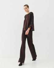 Load image into Gallery viewer, ACCESS - Sequin Sleeve Top - Coffee
