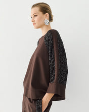Load image into Gallery viewer, ACCESS - Sequin Sleeve Top - Coffee
