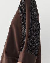 Load image into Gallery viewer, ACCESS - Sequin Sleeve Top - Coffee
