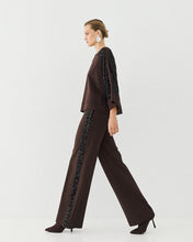 Load image into Gallery viewer, ACCESS - Wide Leg Pants with Sequins - Coffee

