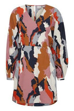 Load image into Gallery viewer, Ichi Irenne Dress ~ Heather Rose Multi Print
