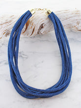 Load image into Gallery viewer, Suzie Blue - Short Multi-Strand Cord Necklace - Blue AR6603
