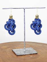 Load image into Gallery viewer, Suzie Blue - Knotted Cord Earrings - Blue AR6604

