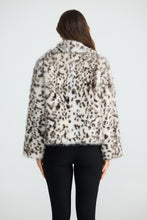 Load image into Gallery viewer, Brave &amp; True - Bertoli Faux Fur Jacket - Grey Leopard
