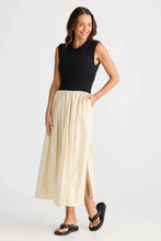 Load image into Gallery viewer, Brave+True - Daphne Dress - Ecru/Black
