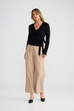 Load image into Gallery viewer, Brave&amp; True - Brigitte Wrap Top - Black
