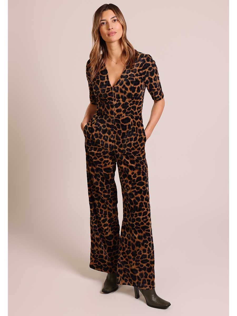 Traffic People - Clan Jumpsuit - Black Leopard