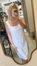 Load image into Gallery viewer, SEESAW - Square Neck Linen Shift Dress - White
