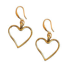 Load image into Gallery viewer, IBU - ET Heart Earrings - Gold
