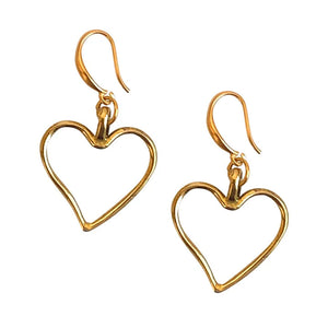 IBU - ET Heart Earrings - Gold