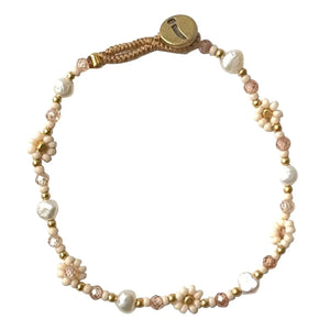 IBU - FS01 Lulu Flower Bracelet - Antique Beige