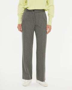 PAZ TORRAS - Pinstripe Pants - Grey/Amarillo