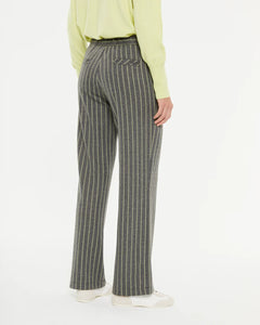 PAZ TORRAS - Pinstripe Pants - Grey/Amarillo