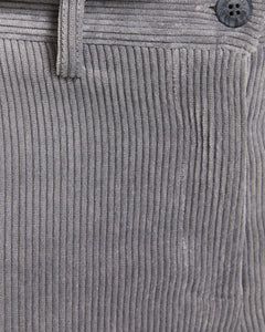 PAZ TORRAS - Straight Leg Corduroy Pants - Grey