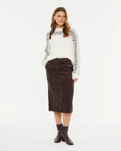 PAZ TORRAS - Fluffy Sweater with Metallic Detail - White