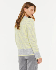 PAZ TORRAS - Stripe Sweater - Grey/Amarillo