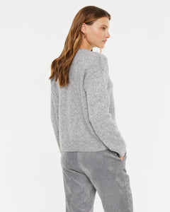 PAZ TORRAS - Eyelet Sweater - Grey