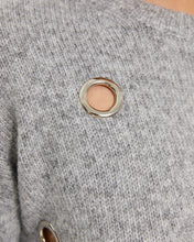 Load image into Gallery viewer, PAZ TORRAS - Eyelet Sweater - Grey
