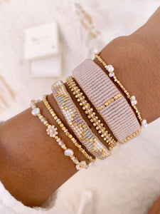 IBU - FS01 Lulu Flower Bracelet - Antique Beige