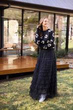 Load image into Gallery viewer, Brave &amp; True - Flower Sweater - Black
