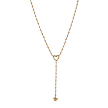 Load image into Gallery viewer, IBU - NK01 Heart Drop Necklace - Gold
