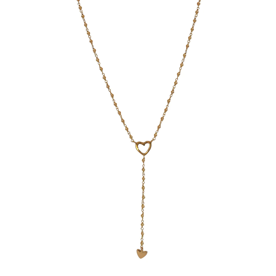 IBU - NK01 Heart Drop Necklace - Gold