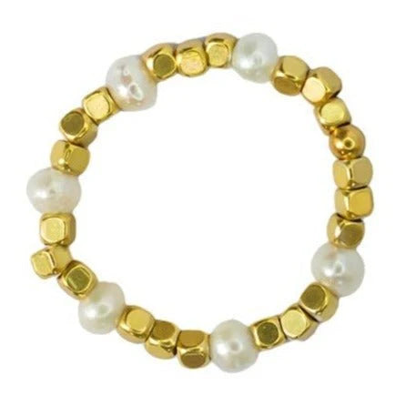 IBU - RU05 - Bold Ring - Pearl