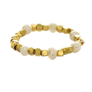 IBU - RU05 - Bold Ring - Pearl