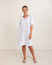 Load image into Gallery viewer, SEESAW - Flutter Linen Dress - White
