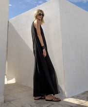 Load image into Gallery viewer, Aggel - Linen Blend Maxi Dress - Black
