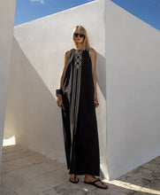 Load image into Gallery viewer, Aggel - Linen Blend Maxi Dress - Black
