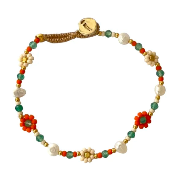 IBU - FS11 Lulu Flower Bracelet - Hermes Orange
