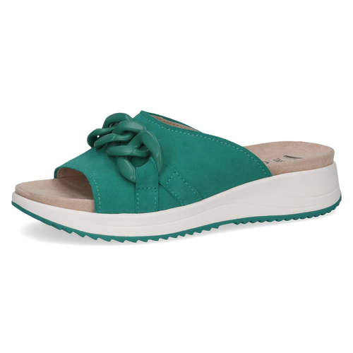 CAPRICE - Suede Mule - Emerald