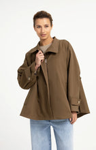 Load image into Gallery viewer, YAYA - A-line Trench Jacket - Teak Brown
