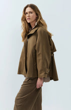 Load image into Gallery viewer, YAYA - A-line Trench Jacket - Teak Brown
