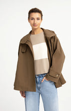 Load image into Gallery viewer, YAYA - A-line Trench Jacket - Teak Brown
