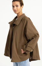 Load image into Gallery viewer, YAYA - A-line Trench Jacket - Teak Brown
