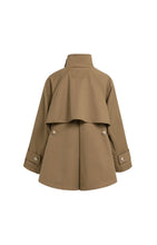 Load image into Gallery viewer, YAYA - A-line Trench Jacket - Teak Brown

