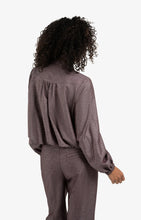 Load image into Gallery viewer, YAYA - Balloon Shaped Blouse Jacket - Purple Fudge Dessin
