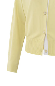 YAYA - Batwing Cardigan - Frozen Dew Sand Dessin