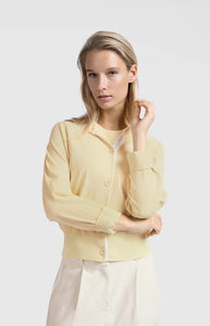 YAYA - Batwing Cardigan - Frozen Dew Sand Dessin