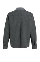 Load image into Gallery viewer, YAYA - Loose Fit Blazer with Contrast Fabric - Anthracite Melange
