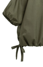 Load image into Gallery viewer, YAYA - Boxy Top with Adjustable Waist - Army Green
